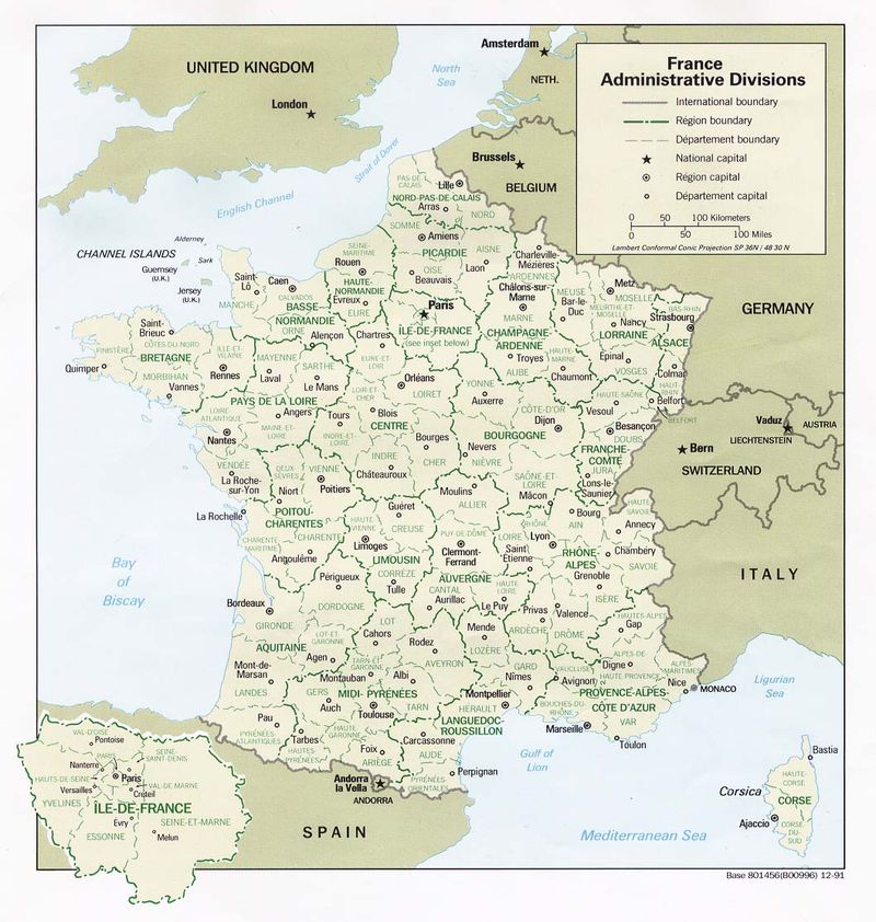 Carte de la France